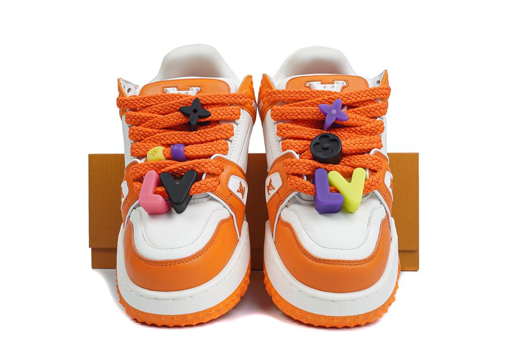 PK God Louis Vuitton Trainer Maxi orange RETAIL MATERIALS READY TO SHIP